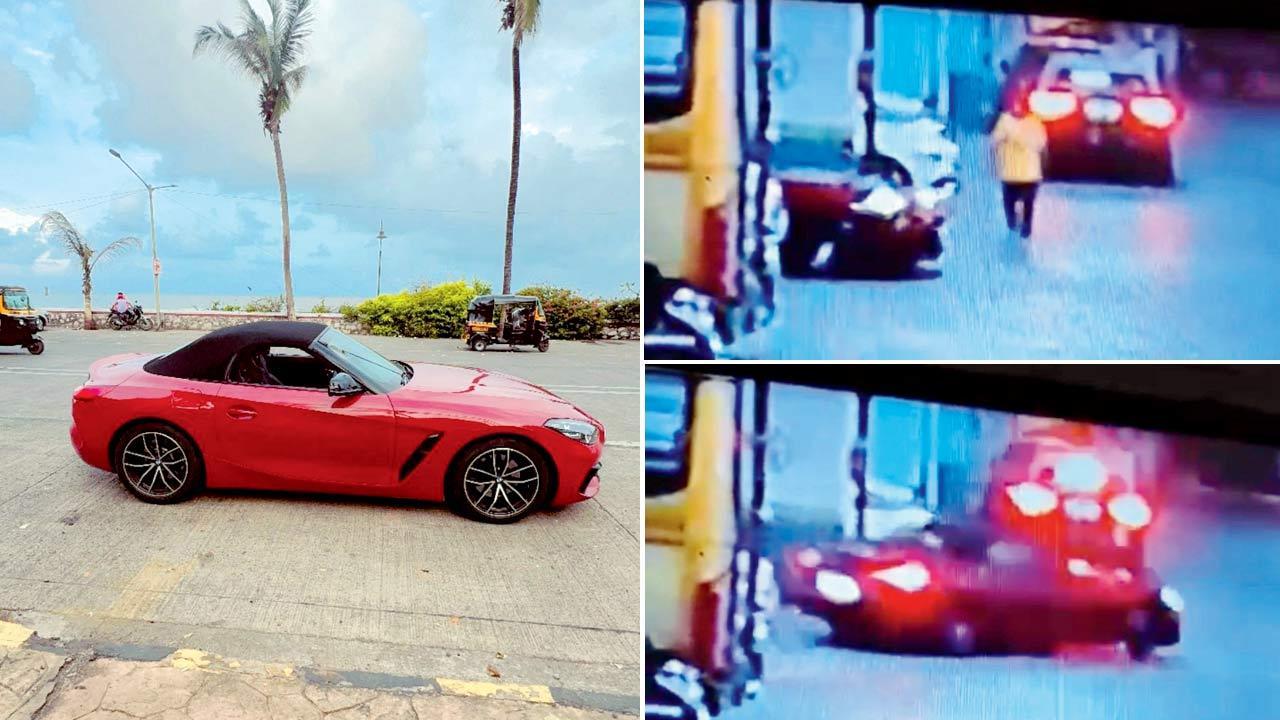 Mumbai: Thief speeds away in a BMW from Dadar's top club
