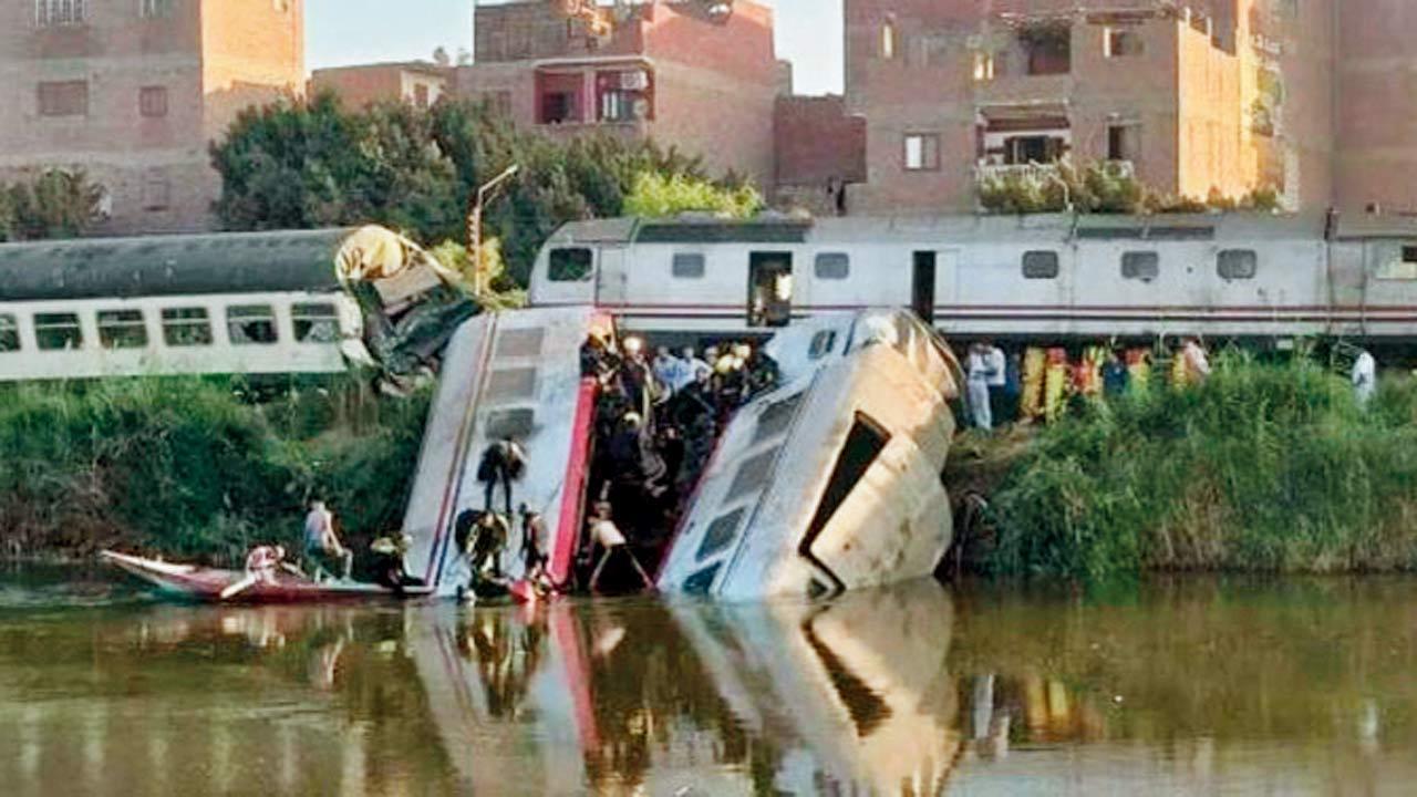 Train crash in Egypt kills one; over 20 injured