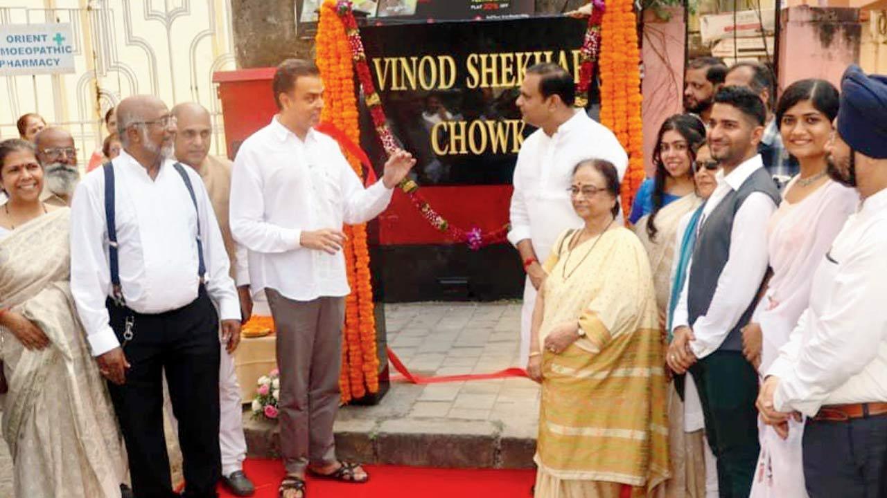 Mumbai: Chowk in SoBo named after Colaba Councillor late Vinod Shekhar