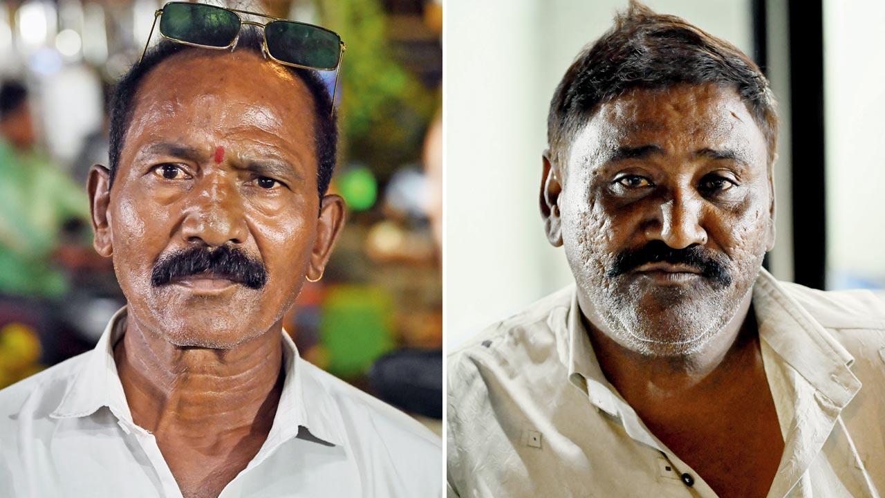 (Left) Jay Ram Rathod, member, Jay Durgamata Rahivashi Seva Sangh and Mohammad Irfan Yusuf Shaikh, member of Sant Dnyaneshwar Nagar Raju Nagar Rahivashi Seva Sangh.