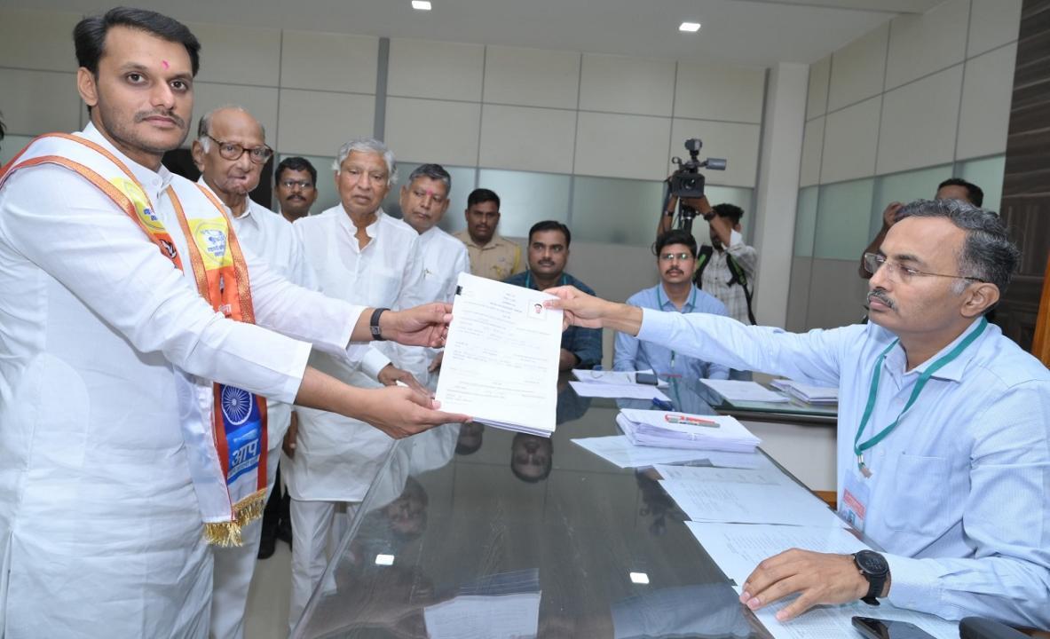 Maharashtra assembly elections 2024: NCP (SP) Baramati candidate Yugendra Pawar files nomination