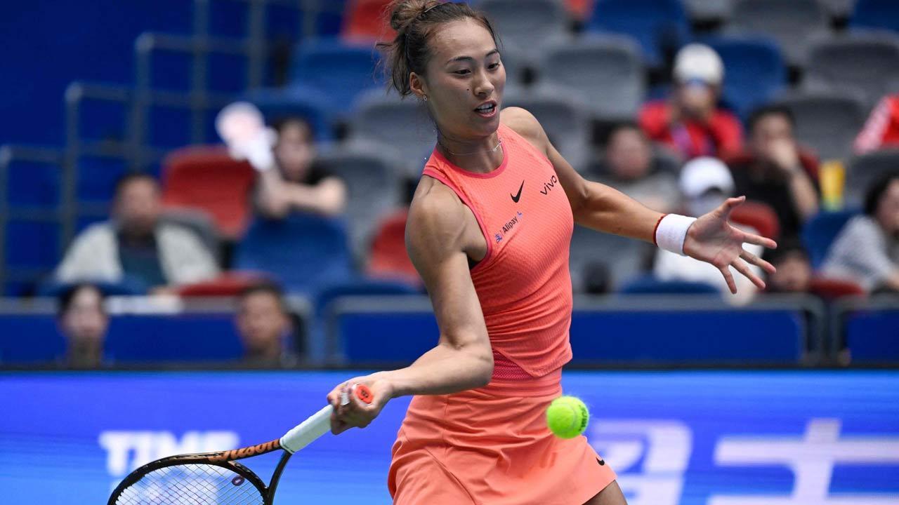 WTA Tour: China's Zheng Qinwen, Wang Xinyu reach Wuhan Open last eight