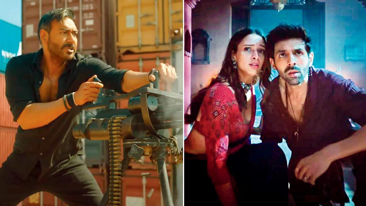 Advance bookings suggest Singham Again's strong box office opening; Bhool Bhulaiyaa 3's fate uncertain