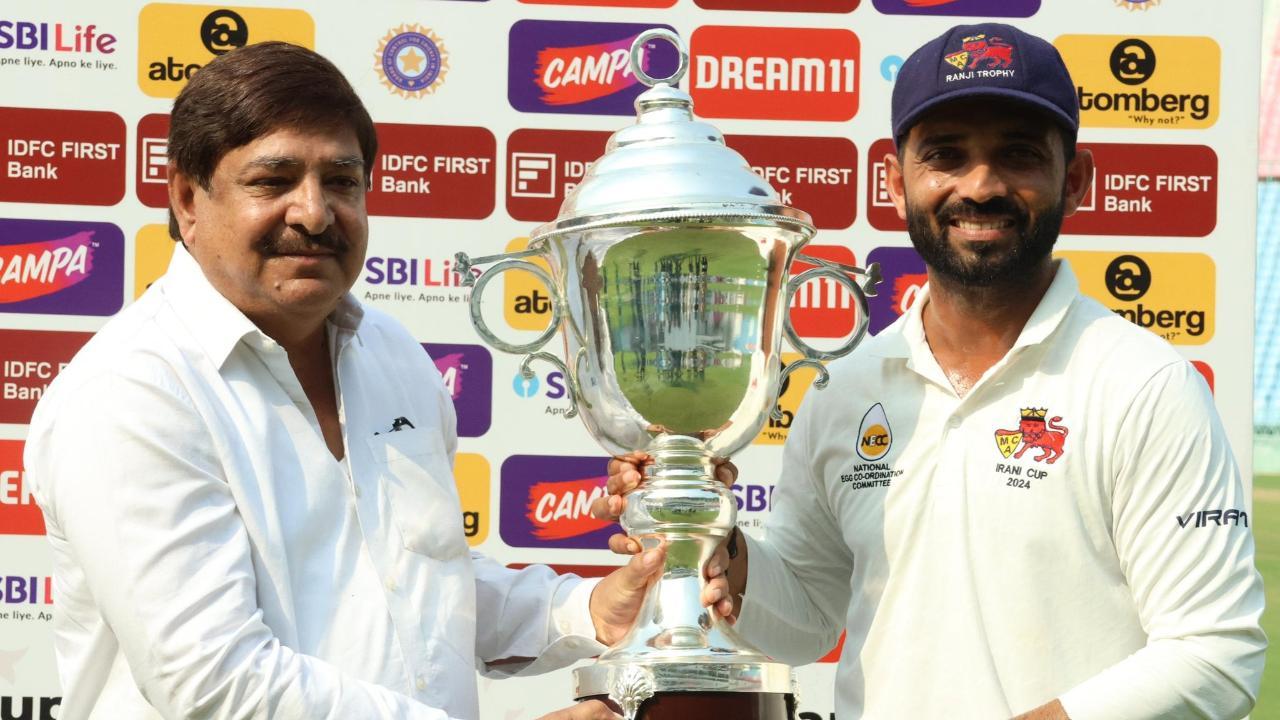 Irani Cup: Rahane-led Mumbai team to be felicitated after first title in 27 years