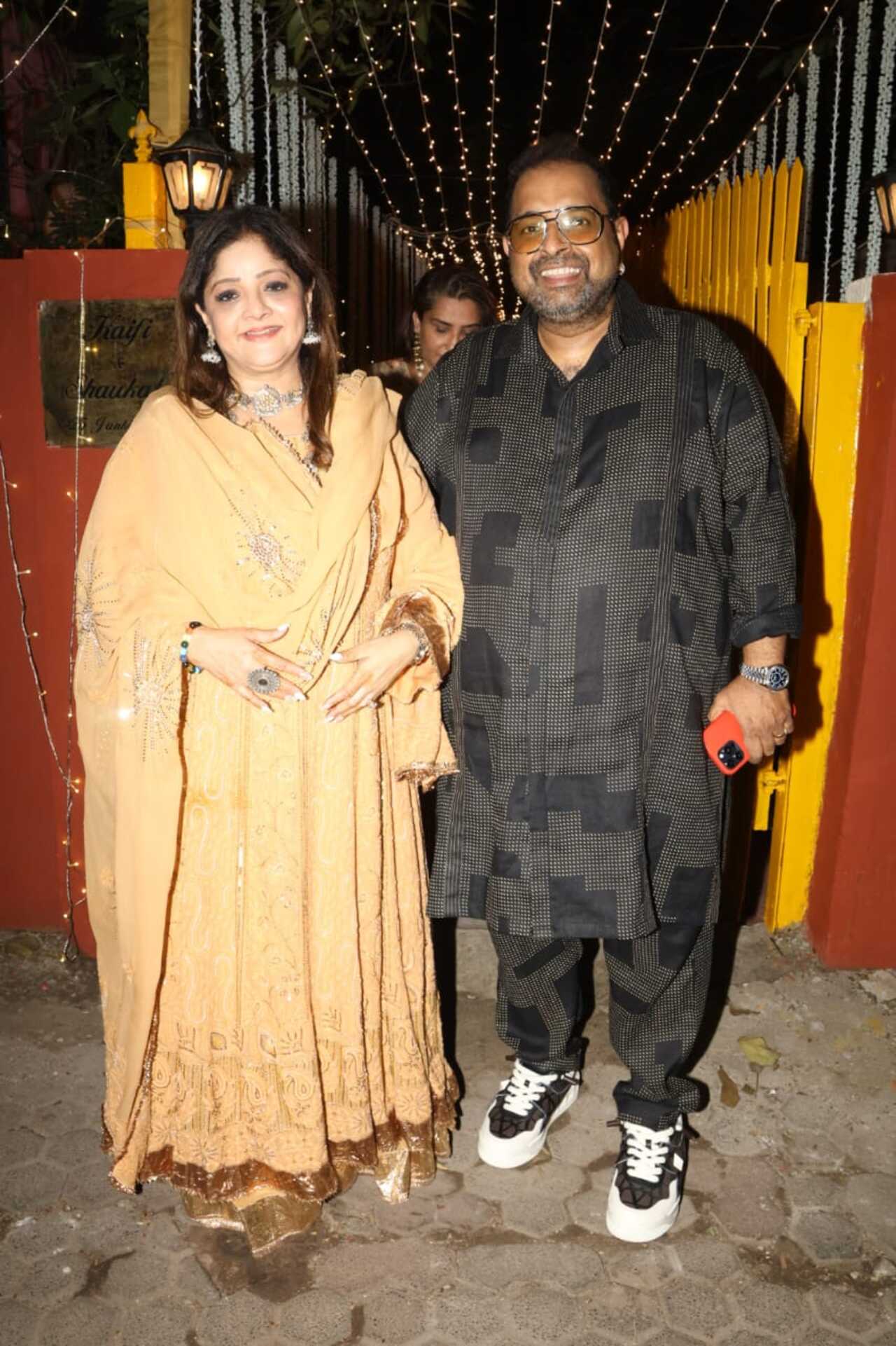 Shankar Mahadevan with his wife