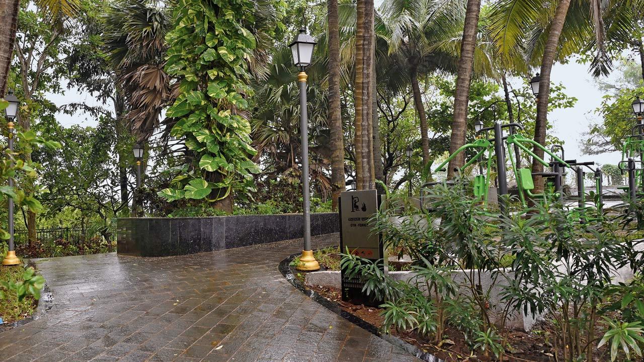 The Bandra Fort garden which was closed soon after it was reopened