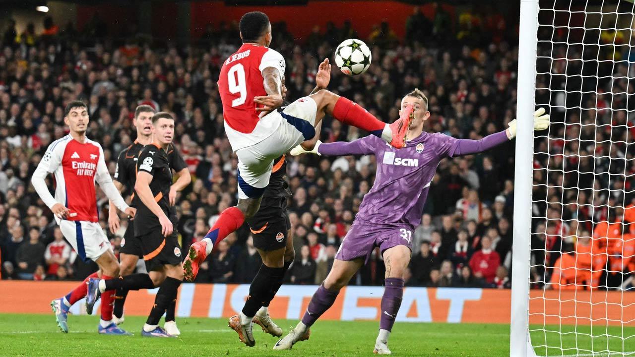 Arsenal grind out win over Shakhtar in Champions League