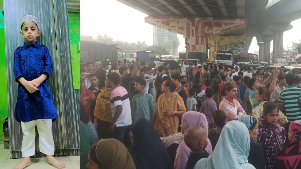 Local residents stage roadblock in Govandi after 9-year-old boy dies in accident