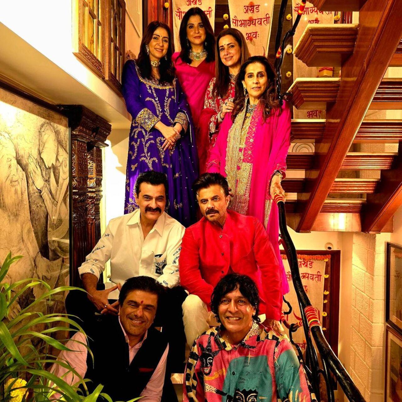 Chunky Panday also took to his Instagram handle to share picture from the celebration at Anil Kapoor's house