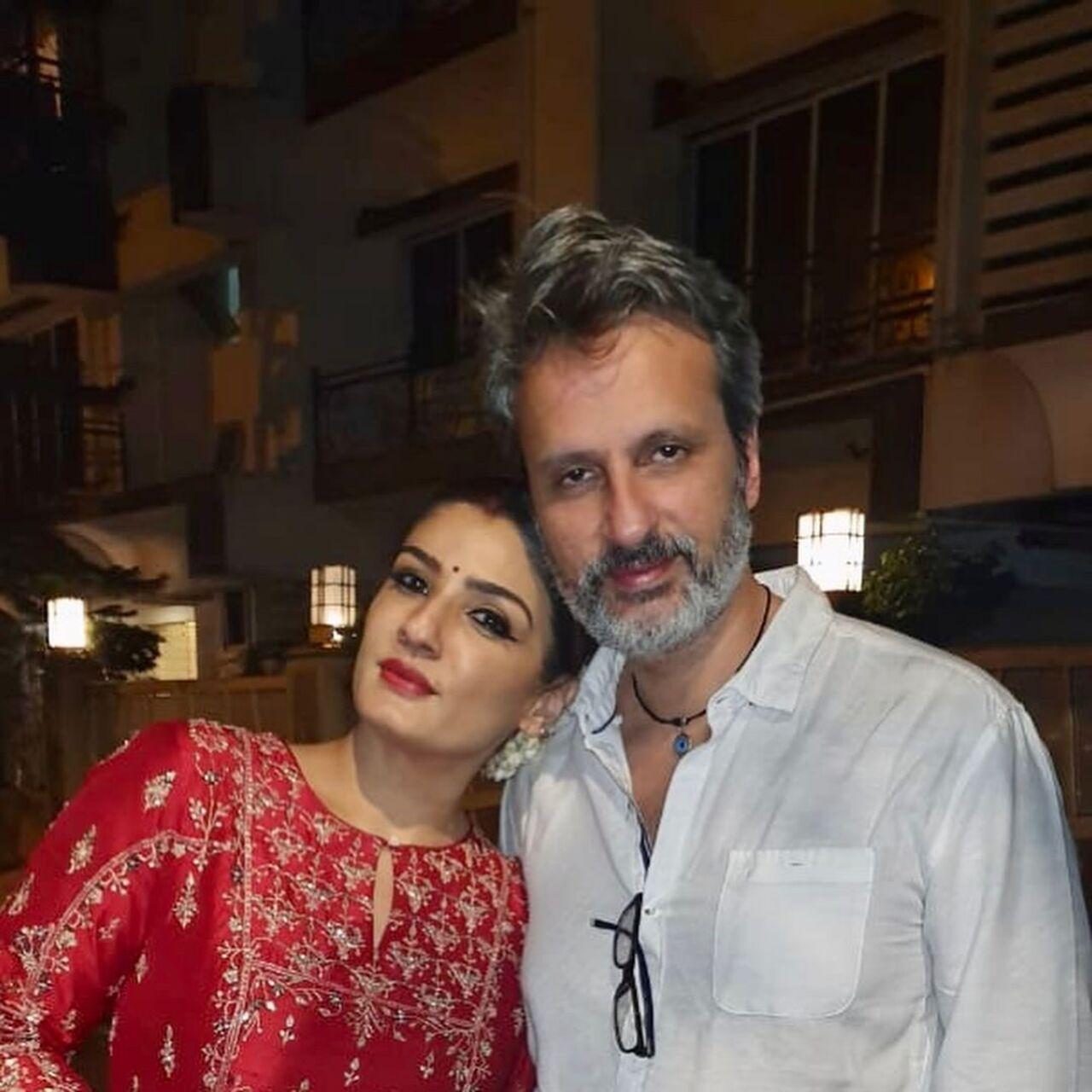 Raveena Tandon was also part of the festivities hosted by Sunita Kapoor. She shared a picture on Instagram with her husband Anil Thadani