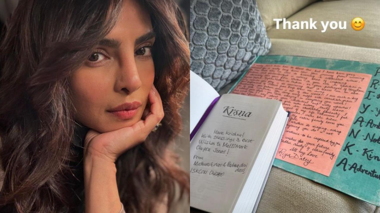 Priyanka Chopra says ‘thank you’ as she receives a sweet gift from ISKCON Chicago, see pic