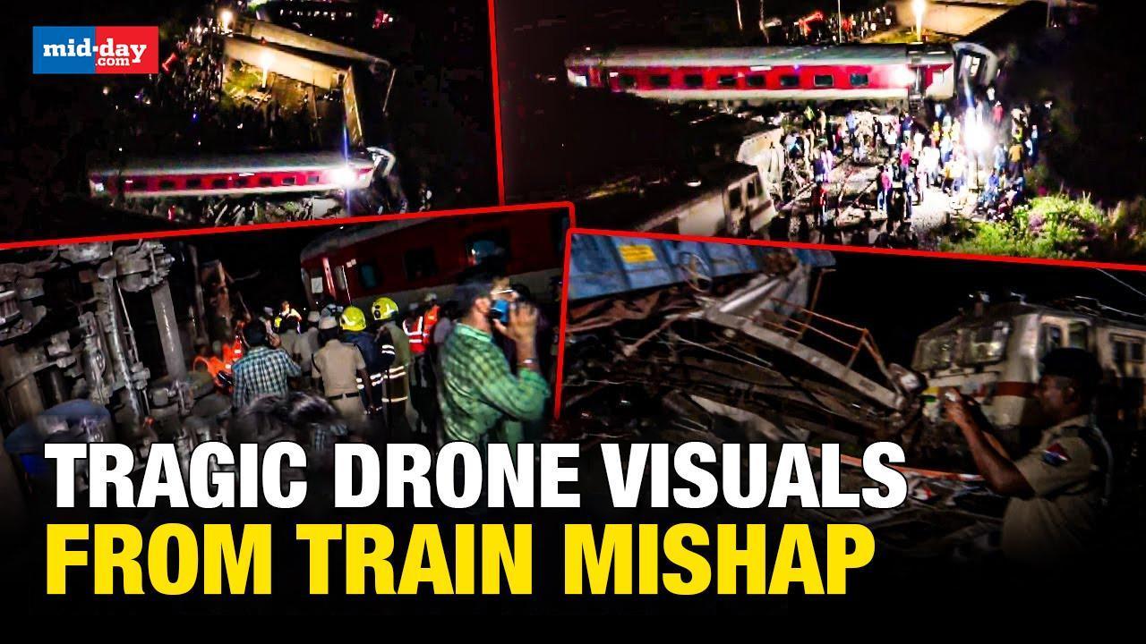 Mysuru-Darbhanga Express: Drone footage from train tragedy