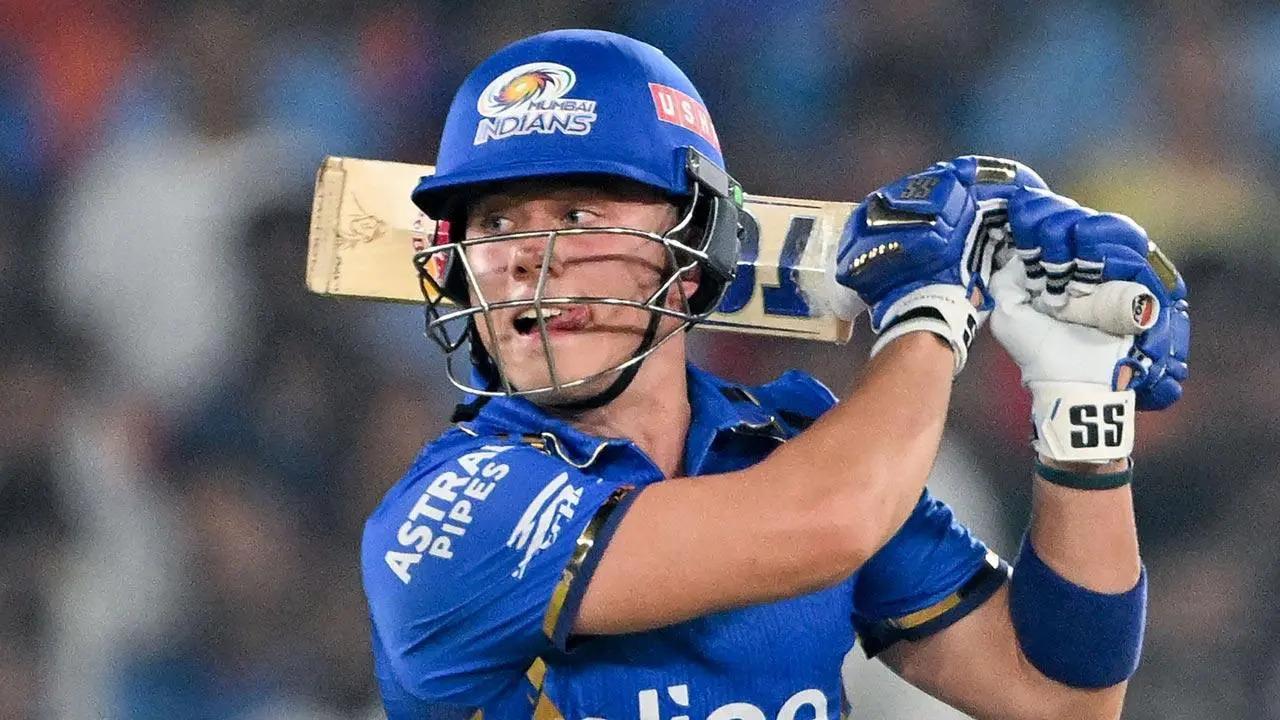 Dewald Brevis
A talented youngster from South Africa, Dewald Brevis, who stunned the crowd with his strokeplay could be MI's fifth retention choice. Having featured in 10 matches, the stylish right-hander has so accumulated 230 runs in the cash-rich league's two editions