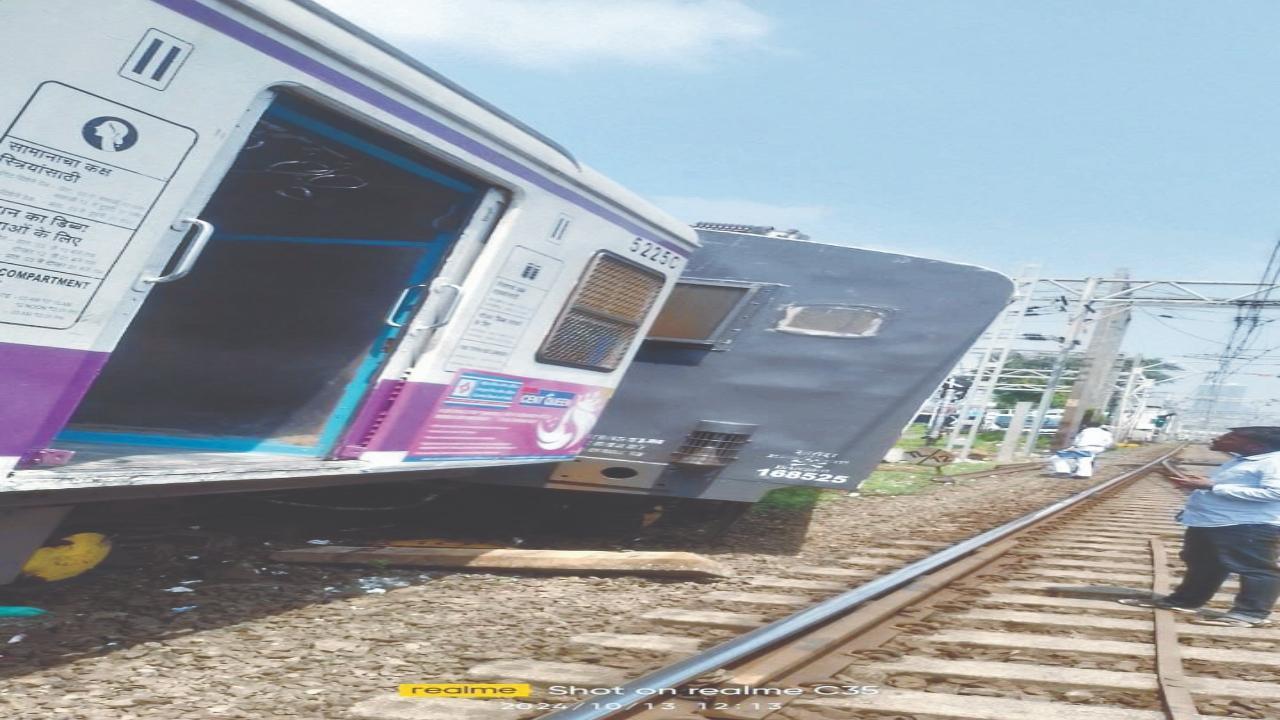 Two coaches of empty local train derail in Mumbai; services restored after five hours
