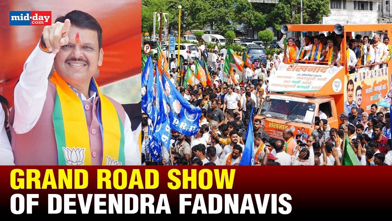 Maharashtra Elections 2024: Devendra Fadnavis holds a grand roadshow