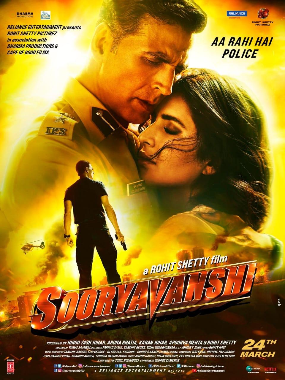 Sooryavanshi  Akshay Kumar's Sooryavanshi became an action-packed sensation. With its thrilling chase scenes, helicopter sequences, and a high-energy climax, it’s the perfect action movie. What makes it even more impressive is that Akshay performed most of the stunts himself.