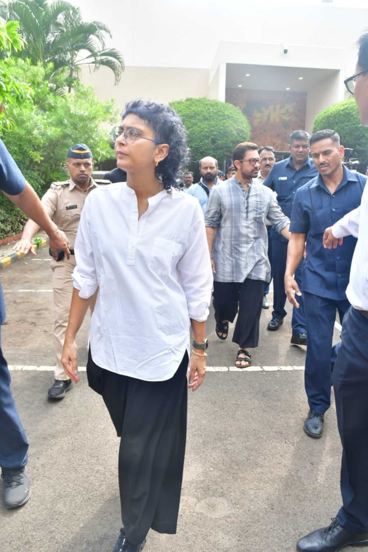 His ex-wife, director-screenwriter Kiran Rao was also in attendance. She told ANI, 