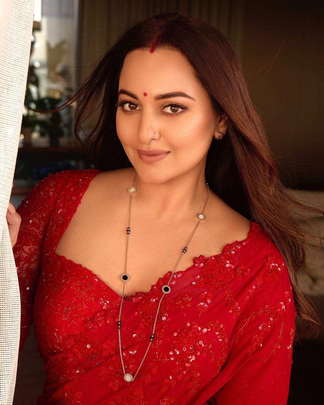 Sonakshi Sinha, who tied the knot with Zaheer Iqbal in June 2024, celebrated her first Karwa Chauth.