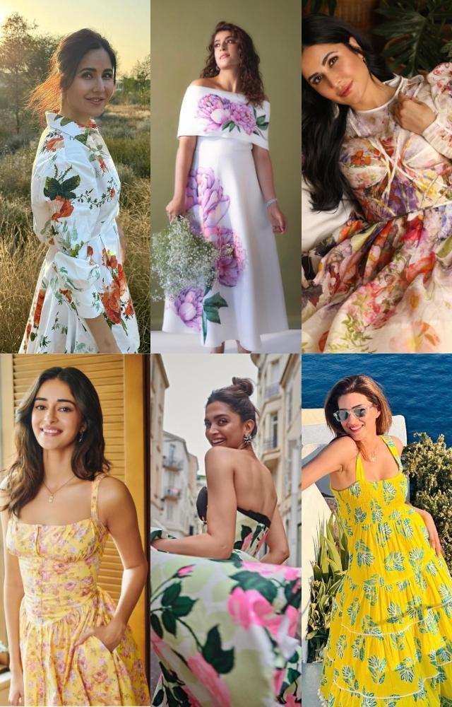 Floral fashion by Bollywood divas