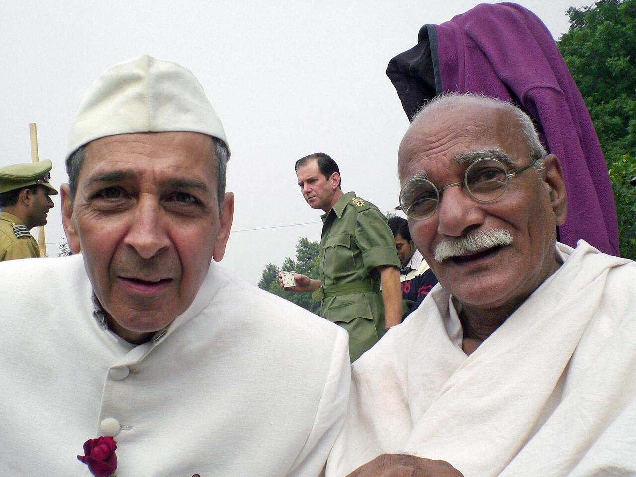 Lage Raho Munna Bhai (2006): In this film, Surendra Rajan appears as a manifestation of Gandhi, guiding the lead character, Munna Bhai played by Sanjay Dutt. 