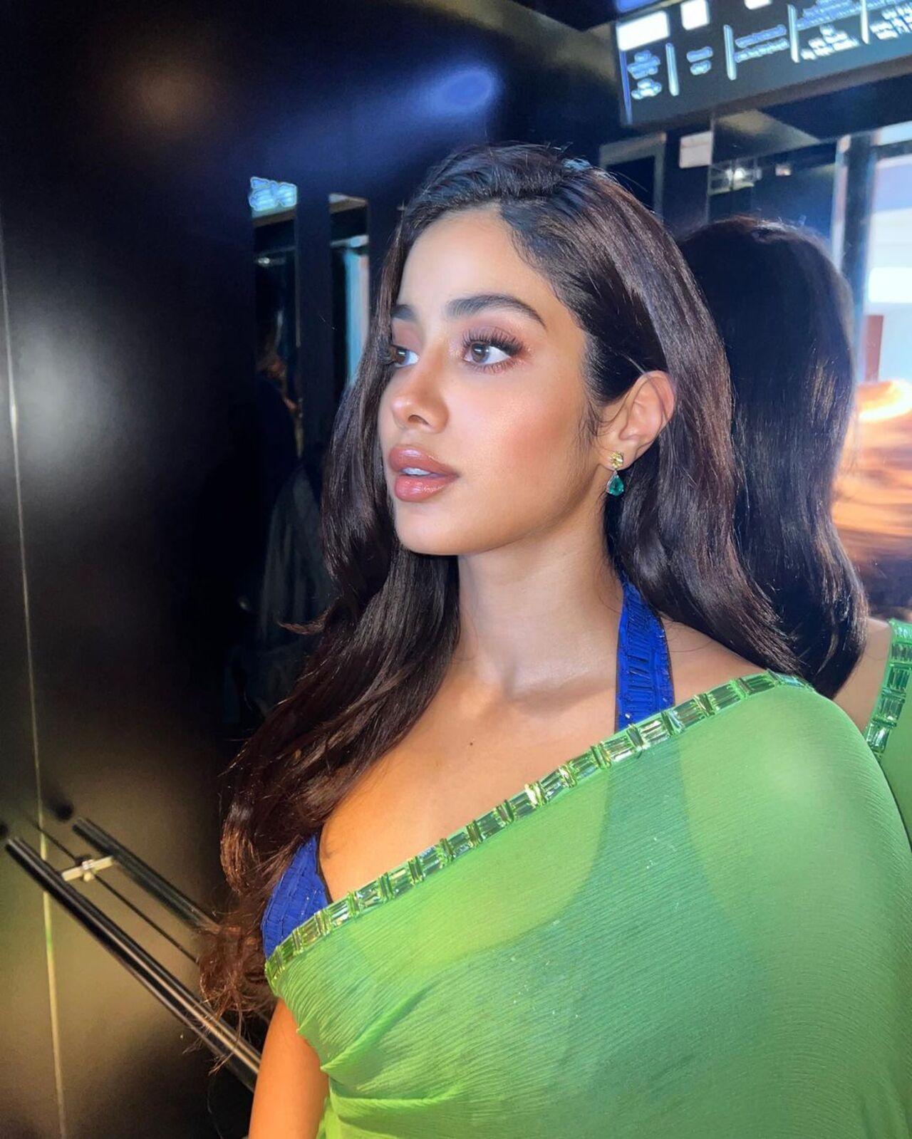 Navratri day 2 Green Sobhita Dhulipala’s cape saree to Janhvi Kapoor’s