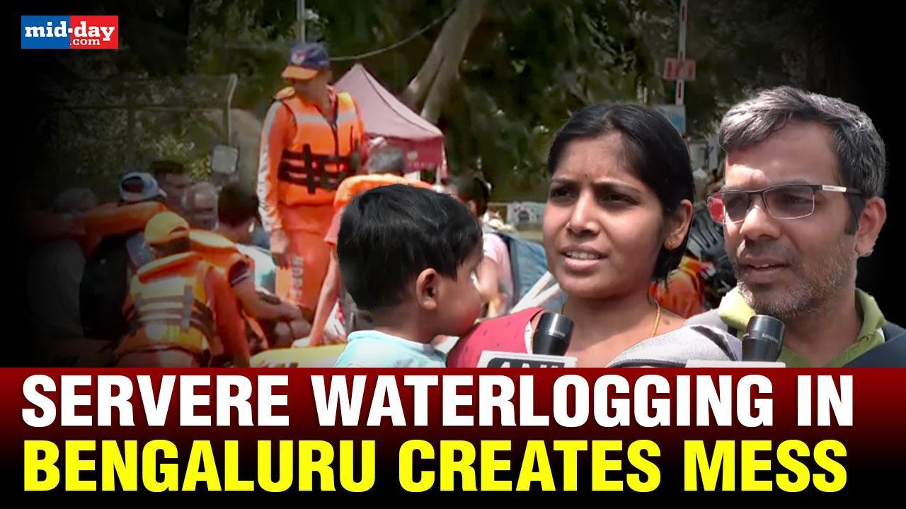 Severe waterlogging in Bengaluru! Buildings submerge, NDRF comes in action