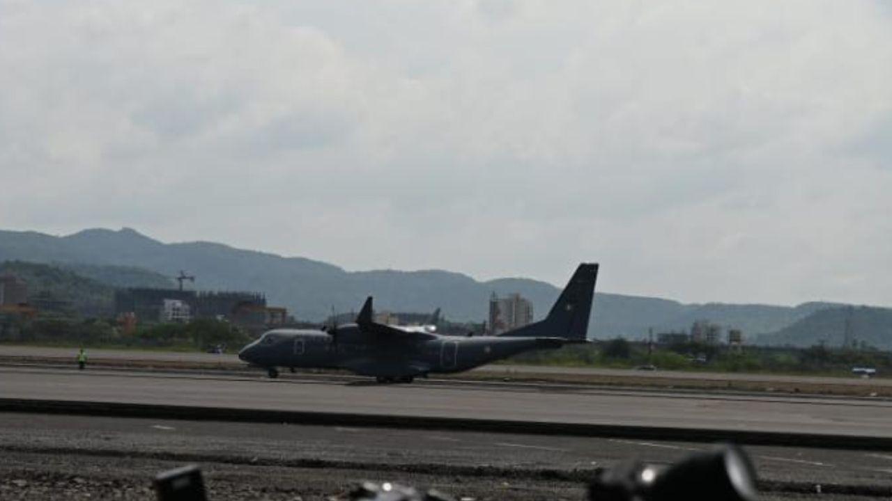 BREAKING: IAF aircraft successfully lands at Navi Mumbai airport; WATCH