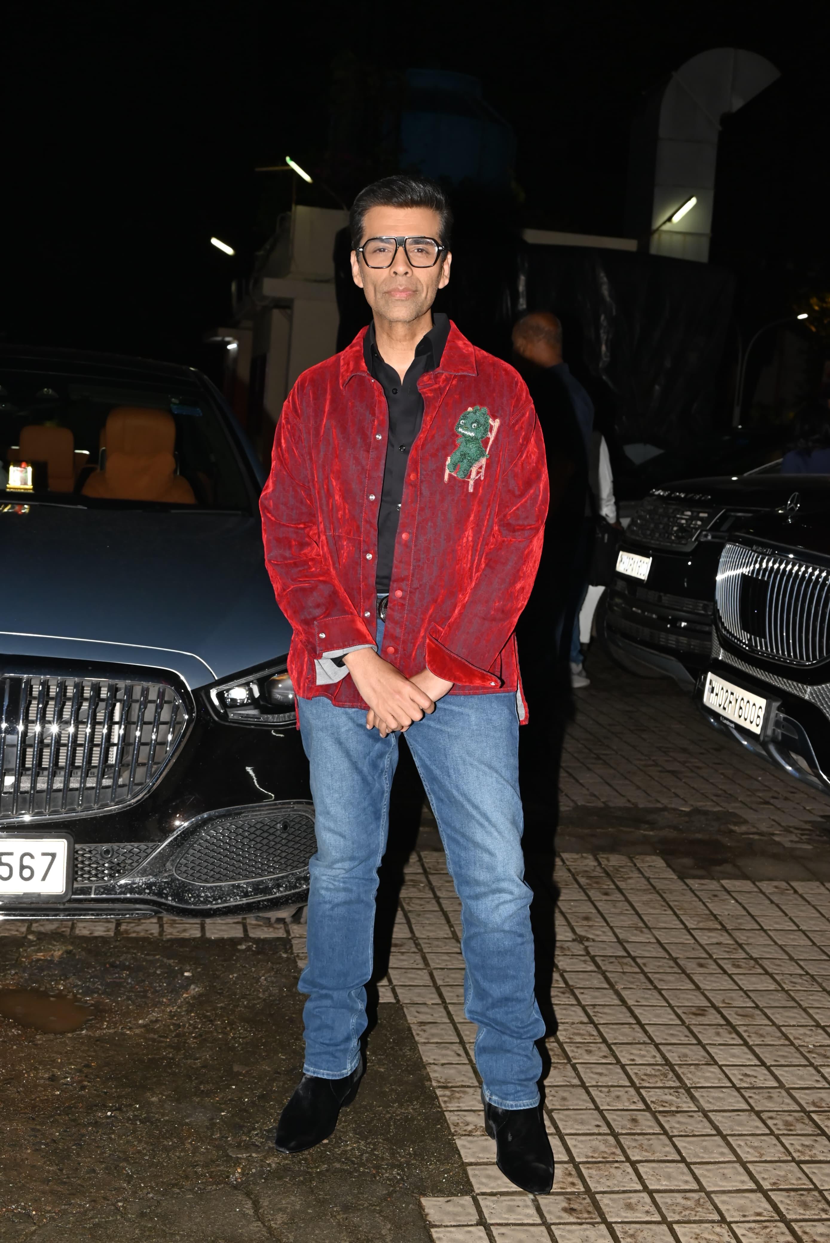 Karan Johar, Jigra's producer arrived to support Alia Bhatt