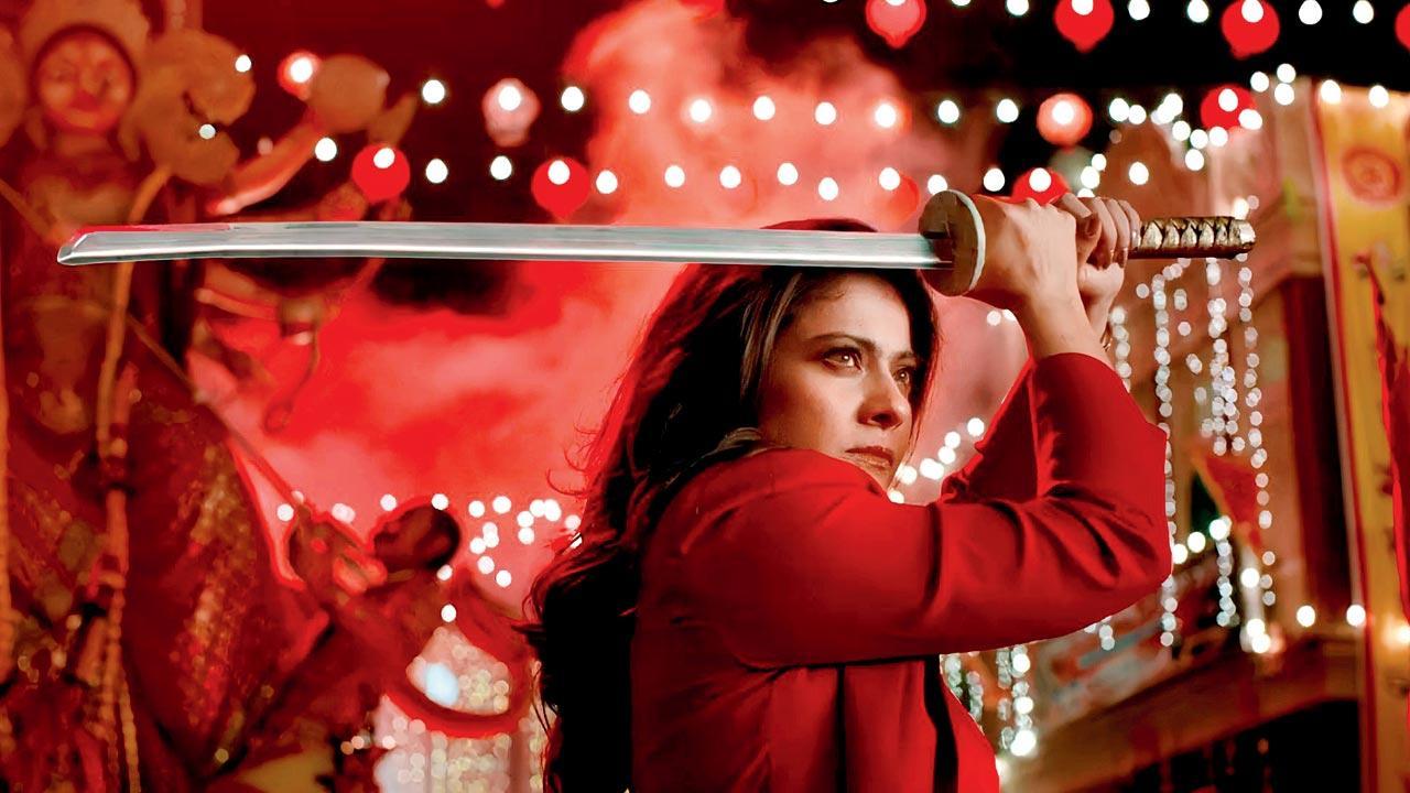 Kajol films high-octane action-packed scenes for pan-India film MahaRagni