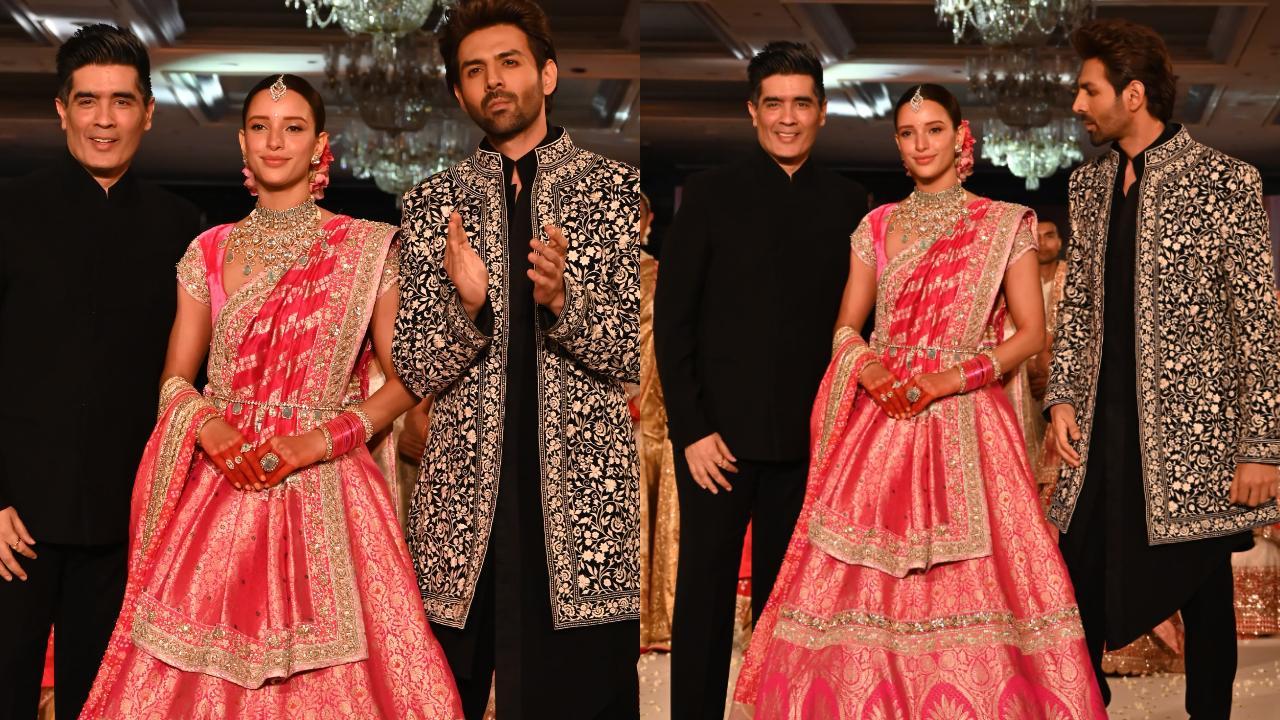 Don't miss it! Bhool Bhulaiyaa 3 duo Kartik Aaryan and Triptii Dimri ramp walk at Namo Bharat event