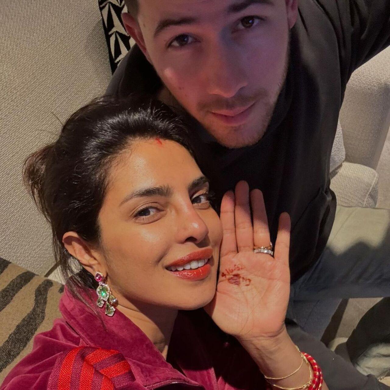 Priyanka Chopra Jonas celebrated the pious festival celebrating the beautiful relationship of husband and wife with Nick Jonas