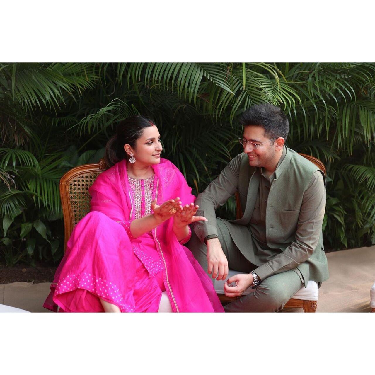 Actor Parineeti Chopra celebrated her second Karwa Chauth with her husband and Aam Aadmi Party (AAP) MP Raghav Chadha in New Delhi