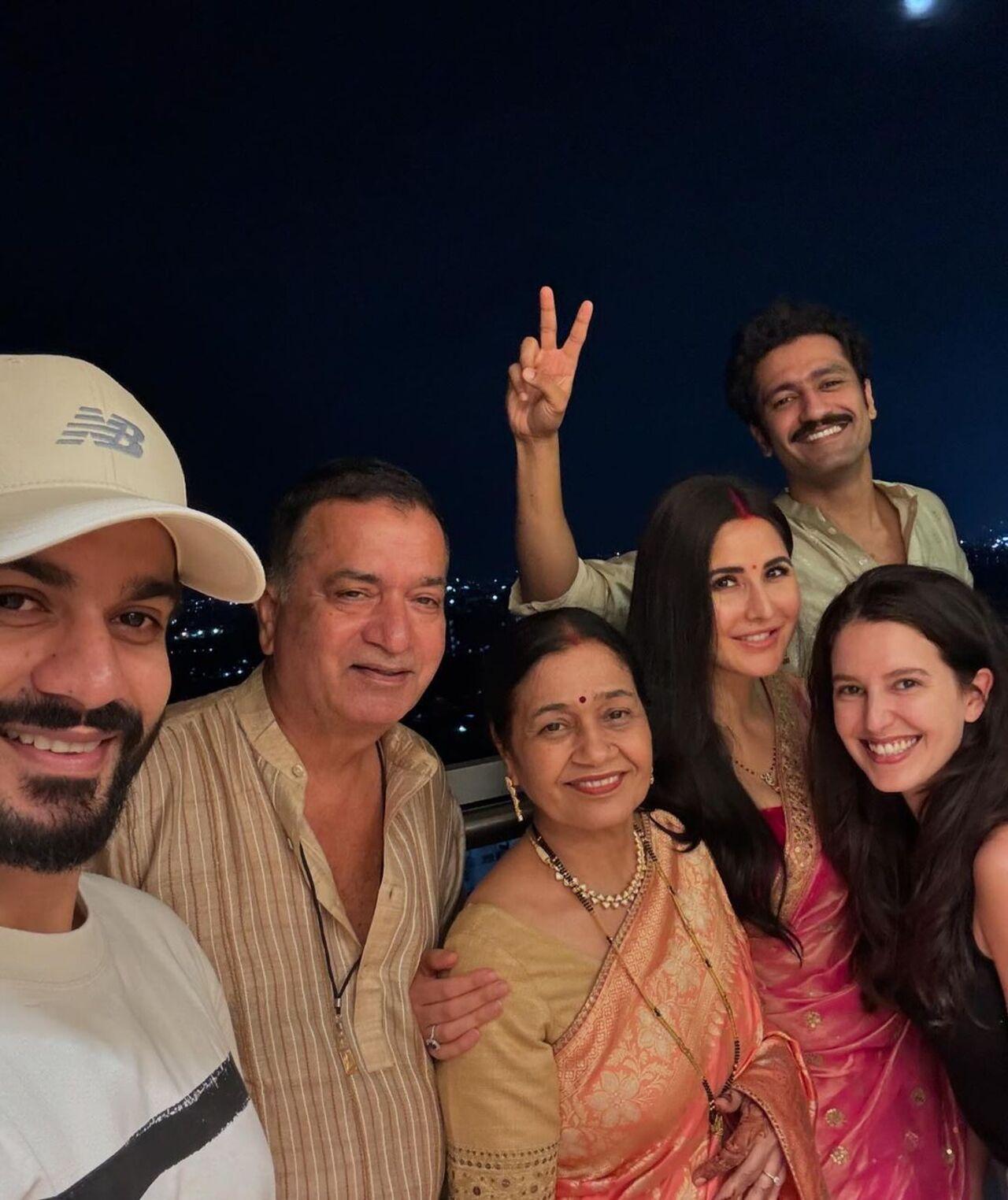 Vicky Kaushal's brother Sunny and Katrina's sister Isabelle also joined in for the celebrations