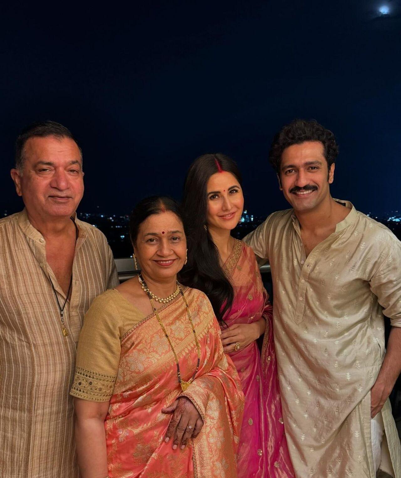 Like every year, Katrina Kaif celebrated Karwa Chauth with her husband Vicky Kaushal and his family