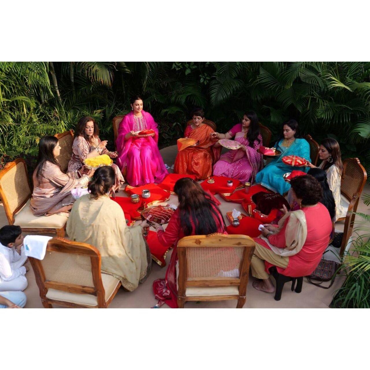 Parineeti follows rituals with the women of her house