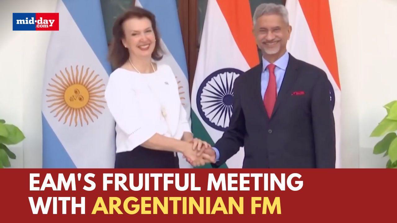 EAM holds bilateral talks with Argentinian FM Diana Mondino - WATCH