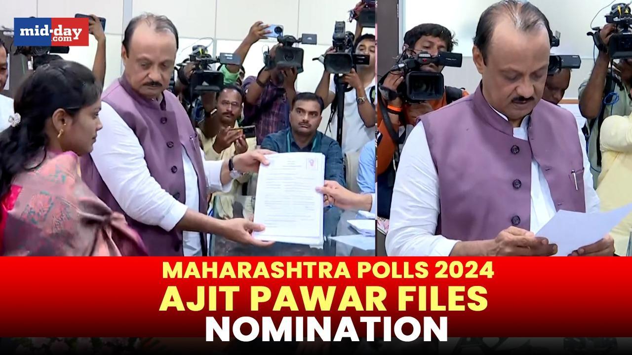 Maharashtra Polls: NCP chief Ajit Pawar files nomination - WATCH VIDEO