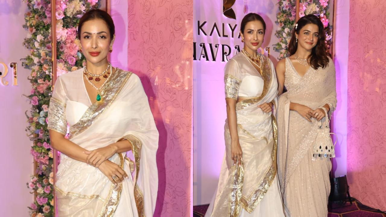 Malaika Arora makes first public appearance after father's death for Navratri puja hosted by jewellery brand