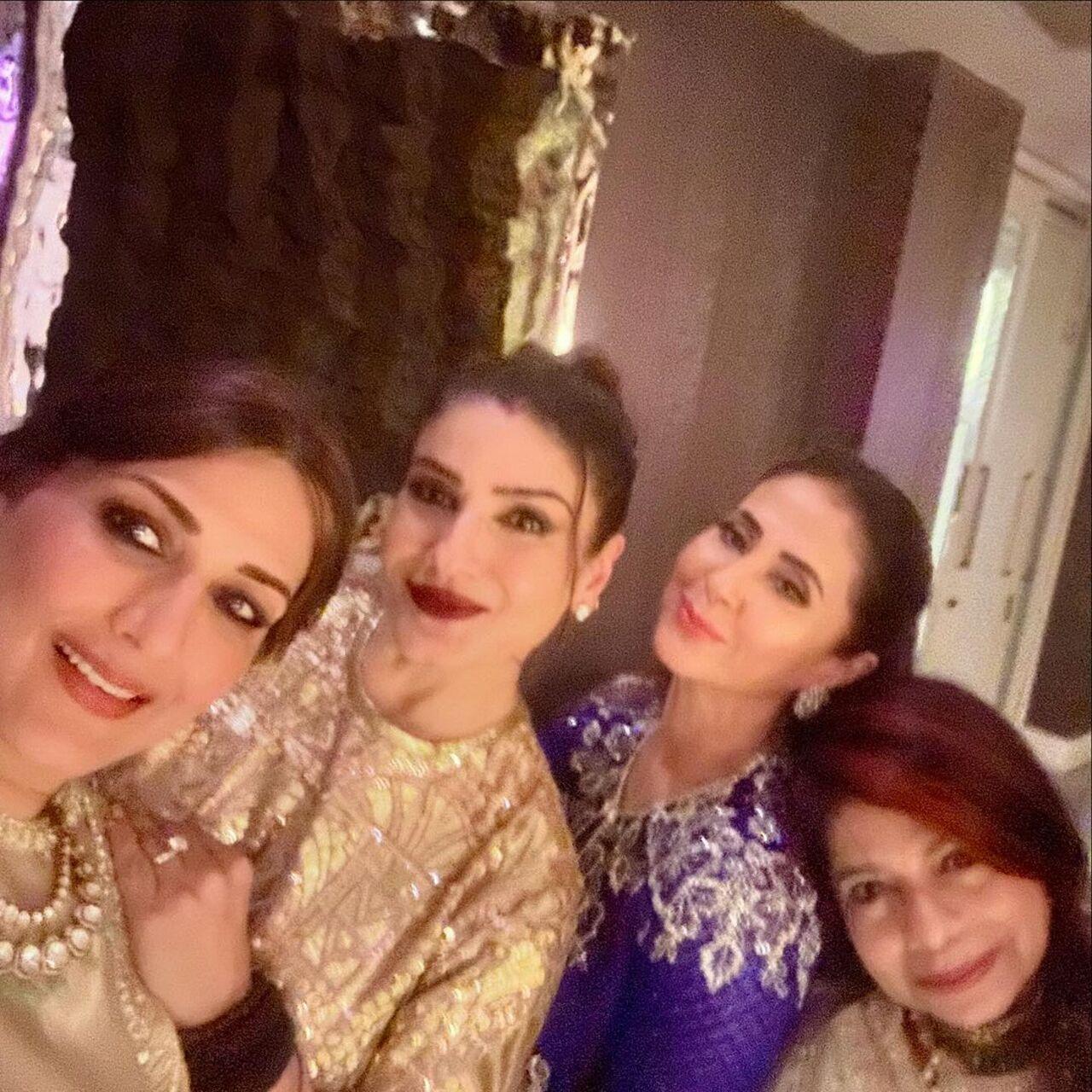 Raveena Tandon also shared some dazzling pics from inside the party that would definitely evoke nostalgia among fans