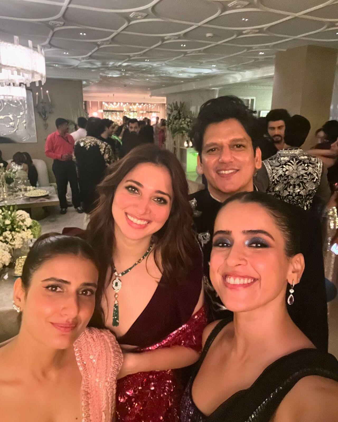 The Dangal girls pose with Bollywood's beloved couple- Tamannaah and Vijay Varma