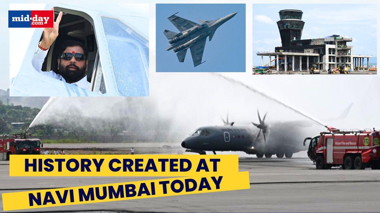 Navi Mumbai Airport Runway inaugurated by IAF, trial flight lands successfully