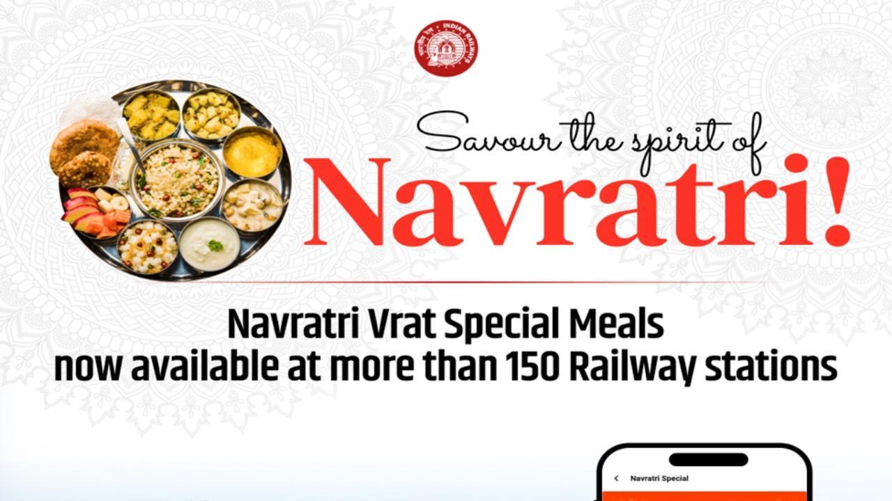 Indian Railways launch Navratri vrat special thali for passengers, check details