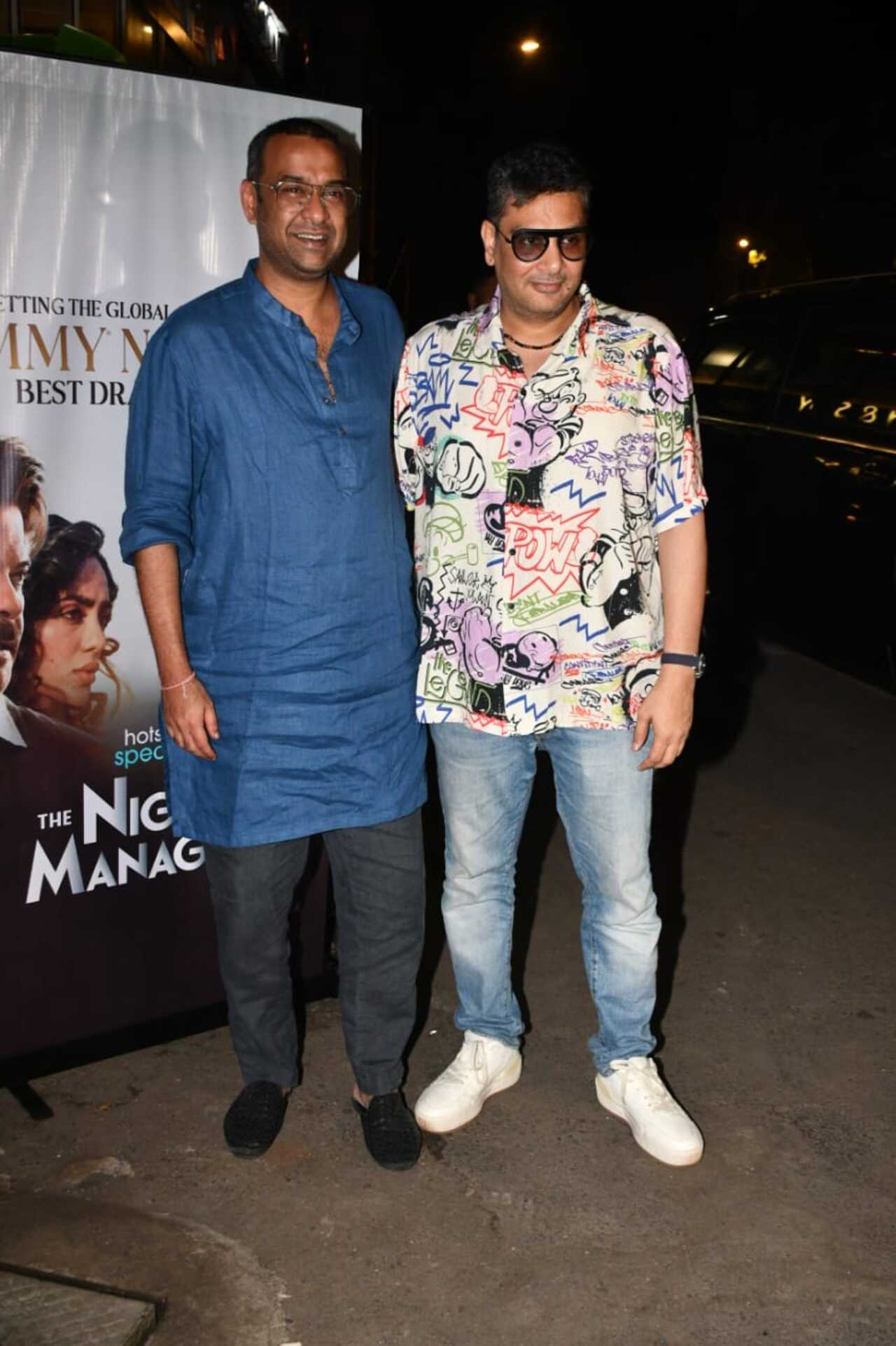 Casting director Mukesh Chhabra poses with producer Madhu Mantena