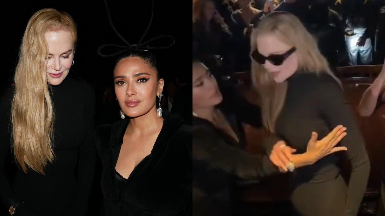 Did Nicole Kidman push Salma Hayek at 2024 Paris Fashion Week? Viral video sparks debate