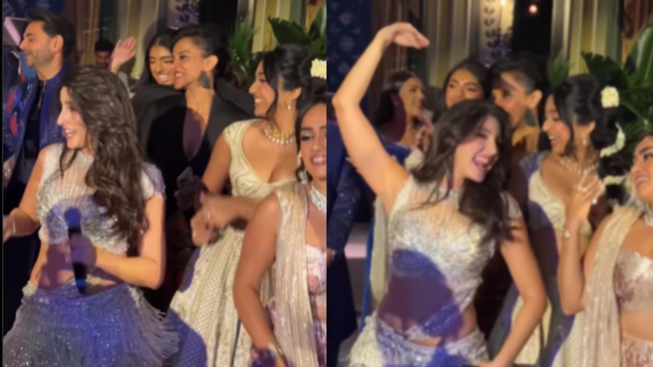 Watch: Nora Fatehi and Maitreyi Ramakrishnan dance to ‘Naach Meri Rani’ at NYC Diwali party
