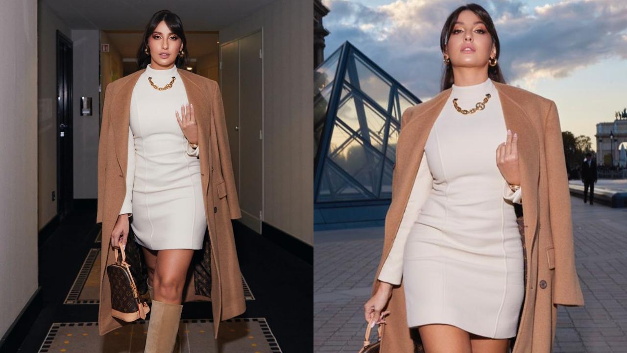 Nora Fatehi amps up the glam quotient in a Louis Vuitton outfit for her Paris Fashion Week debut