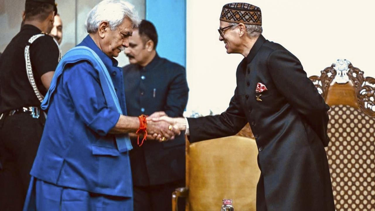 The National Conference won 42 out of the 90 seats in the recent elections while alliance partner Congress bagged six. Together, the two pre-poll allies hold a majority in the 95-member assembly -- five members are to be nominated by the LG