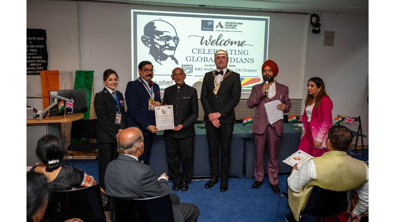 Oxford Honors Dr. Lal N. Tanwani with Mahatma Gandhi Leadership Award for Outstanding Achievements in Education