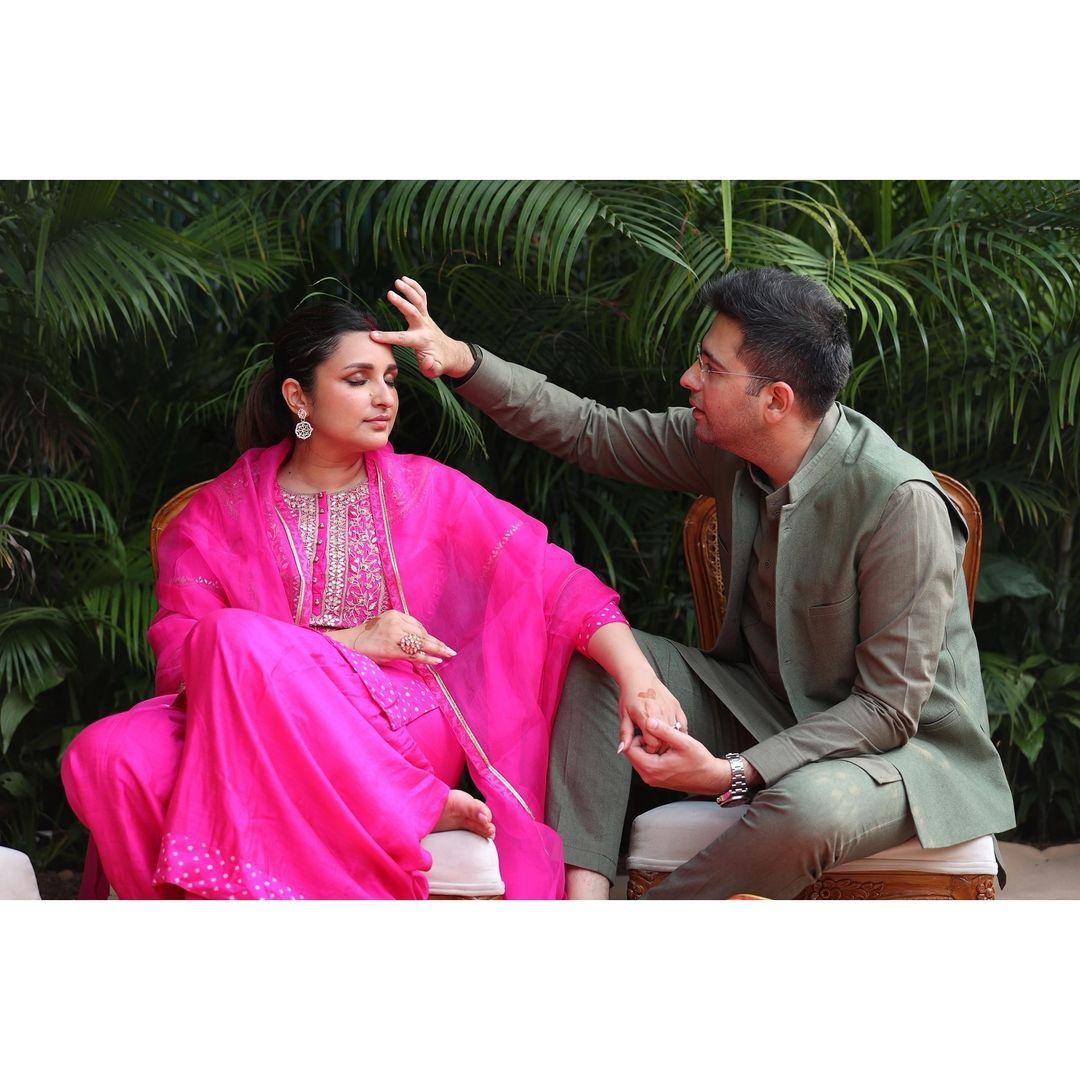 Celebrating their second Karwa Chauth, the lovebirds are still beaming with joy