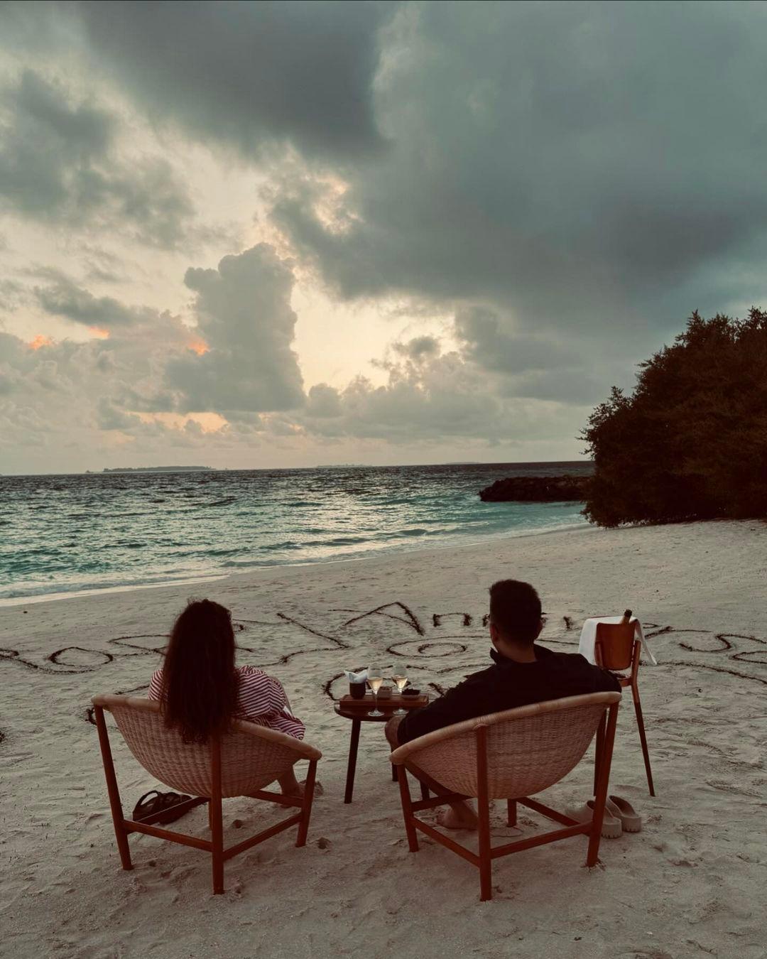 Recently, the couple enjoyed a vacation in serene Maldives